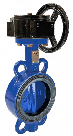 Дисковый поворотный затвор с редуктором REON тип RSV82 DN 600